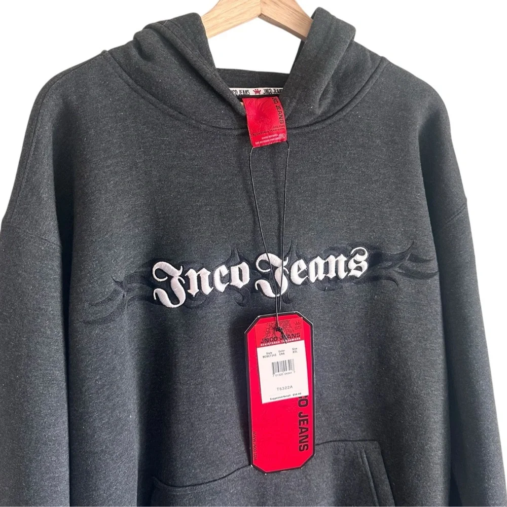 Vintage 90’s Y2K JNCO Jeans Hoodie Skateboard Sweatshirt NWT Size XXL - Picture 3 of 6